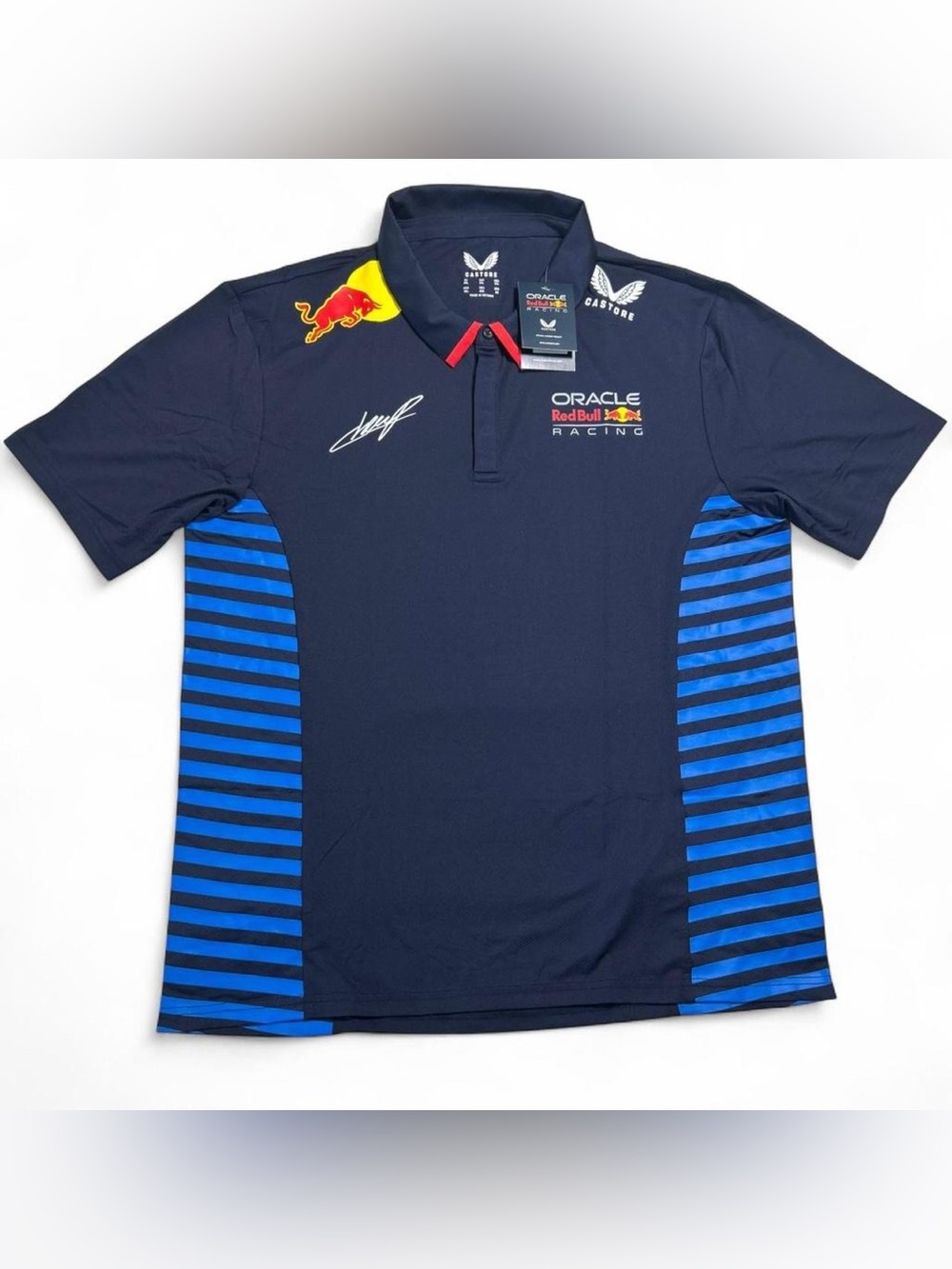 Oracle Red Bull Racing Sergio Perez 11 Polo Shirt NWT 2XL Castore F1